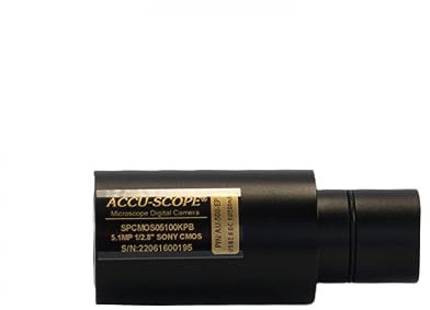 Accu-Scope Eyepiece Camera 500-EP for Microscope - Capture Images or Video to Computer - 5.1 Megapixels, 26 FPS - USB 2.0 Output - Win/Mac Compatible - Color Microscopy Camera