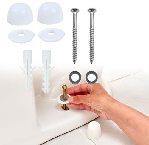 Affidabile kit di fissaggio a pavimento per WC o bidet garantisce un'installazione per sicura