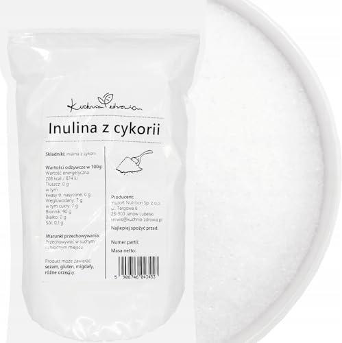 Inulina di Cicoria Naturale 500g | Ricca di Fibre Prebiotiche | Supporto alla Digestione e al Peso | Senza Zuccheri Aggiunti | KUCHNIA ZDROWIA