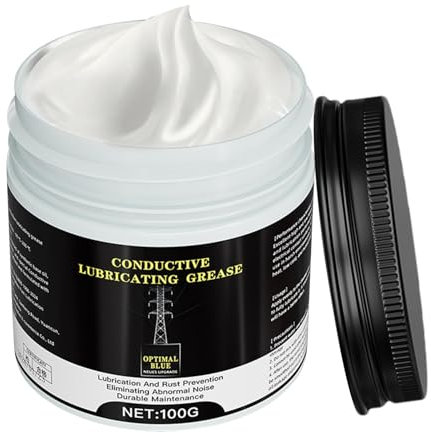 Grasso conduttivo, grasso al rame | Pasta conduttiva da 100 g per uso automobilistico | Grasso composto automobilistico in crema al rame per collegamenti elettrici