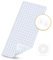 Badewannenmatten rutschfest Kinder，100% BPA frei Enthält 2 Haken zum Aufhängen&Abflusssieb Silikon,100x40cm，Antirutschmatte für Badewanne，Duschmatte,schimmelresistent & maschinenwaschbar (Transparent)