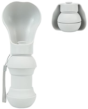 Botella de agua de viaje para perros, vaso plegable para perros, dispensador de agua suave a prueba de fugas, accesorios para pasear perros, alimentador de agua portátil para caminar y acampar