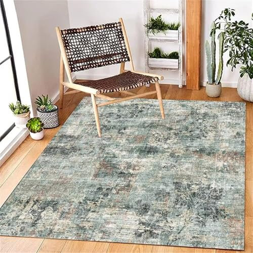 RUGMRZ Teppich Für Allergiker Teppich Katze Kann für viele Jahre verwendet Werden verschleißfest Unschärfe Farbschema Wohnzimmer Teppich rutschfest Designer Teppich Bettvorleger 130X190CM