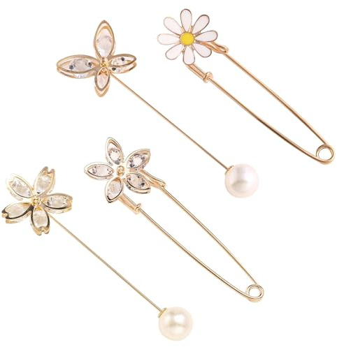 8 stycken säkerhetsnålar dam, pullover sjal clips, dam knäppning, stift broscher, säkerhetsnålar stor, strass dekoration brosch, broscher för kläder, för blus, klänning, byxor