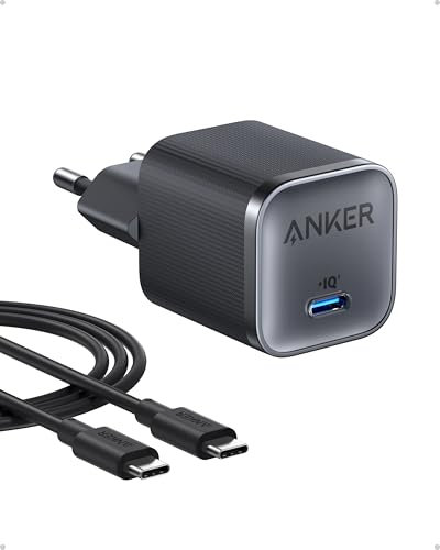 Anker Nano 45W USB C Ladegerät, kompakter Netzteil, Schnellladegerät für iPhone 17/Pro/Pro Max/iPhone Air/16/15, MacBook, Pixel 9, iPad, Samsung Galaxy S25 Ultra/S24 Serie (inkl. 1,8m Kabel)