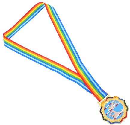 Supvox Schwimmmedaillen Gold Kinder Robustes Metall Medaillen Mit Halsband Für Schulsport Schwimmwettkämpfe Auszeichnungen Und Erinnerung
