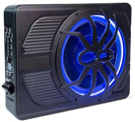jebyltd Subwoofer Alto Rendimiento para Vehículos con Amplificadores Y Radiadores Dobles Pasivos En Última Instancia Disfrute del Subwoofer Entrada Alto Nivel