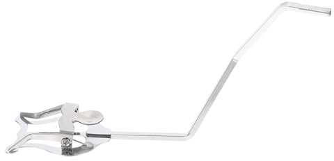 BESTonZON Marching Music Lyre Holder Clip Simple Stylish Design Silver Metal Plating Lightweight and Not Easy to Deform for Tuba and Baritone Horn for Marching Band Use