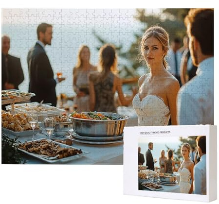 Fotopuzzle mit eigenem Bild - Fotopuzzle selbst gestalten 1000/1500/2000/3000/4000/5000/6000 Teile - Puzzle mit Foto personalisiert - DIY Personalisiertes Hölzernes Puzzle Geschenke (4000 Teile) x-244