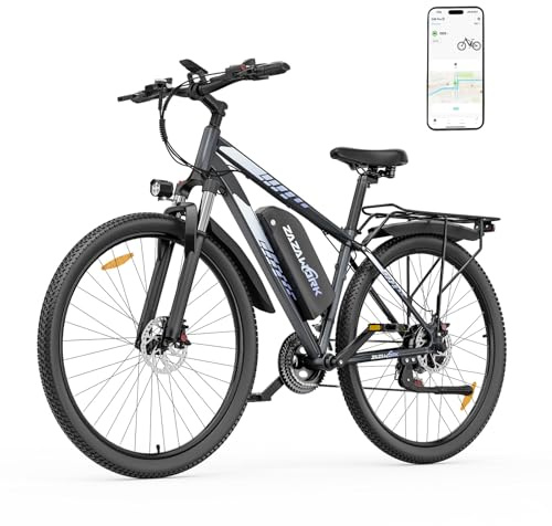 ZAZAWORK Bicicletta Elettrica Adulto 29, E-Bike 250W 48V15/20Ah, 120km Autonomia, Freni Idraulici, Cambio 21 Velocità, Sospensione Bloccabile,Mountain Bike per Città e Off-Road