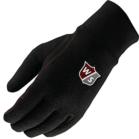 Wilson herr W/S vinterhandskar golfhandskar, svart, Medium/Large