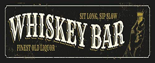 Schatzmix Plaque Murale en métal pour Whiskey Bar Multicolore 27 x 10 cm