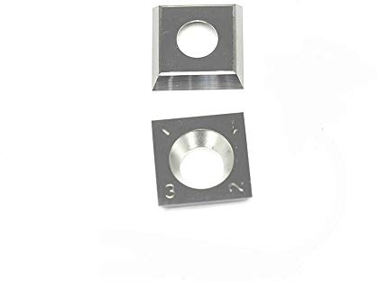 Hartmetallspitzen Einsätze Klingen für Meißelschneider Holzdrehmaschine Halterwerkzeug 5 Typen (14/15 mm quadratisch, 12 mm rund, 30 ° R Diamant und Diamant) (Quadratische Hartmetalleinsätze 15MM)