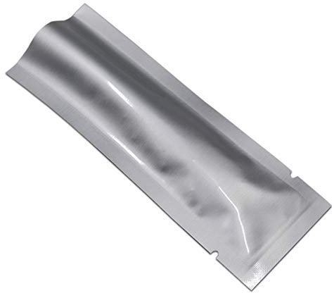 100 st kaffe mat förvaring värmeförseglbar 3,34 mil Mylar ren foliepåse vakuumpåse för provtagning förpackning aluminiumfolie paket (6 x 24 cm)
