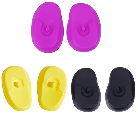 3PCS Silicone Protector Hairdressing Dye Coloring Ear Cover Hair Dye Ear Shield Ear Guard for Home Hairdressing Shop