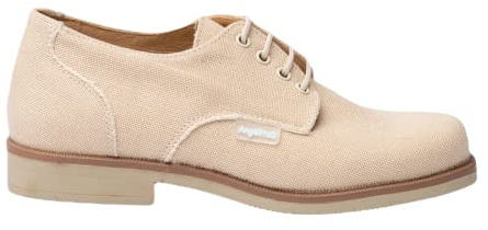 Angelitos Zapato Comunión Blucher Lino Mod 405 Beige (Numeric_36)