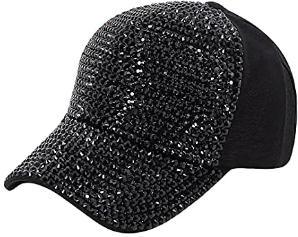 Naimo Damen Strass Baseball Cap Verstellbarer Baseballmütze Frauen Sparkle Diamant Basecap Sommer Kappe Sonnenhut