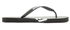 Emporio Armani Bold Eagle Logo Flip Flops, Flip-Flop Unisex - Adulto, Multicolore (Black+White), 43 EU