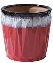 HASMI Blumentöpfe Pflanztopf Keramik Blume Pflanzgefäße Indoor Moderne Sukkulents Container mit Abfluss-Loch-Untertasse Dekorieren Hausbüro im Freien Pflanzkübel (Color : Rood)