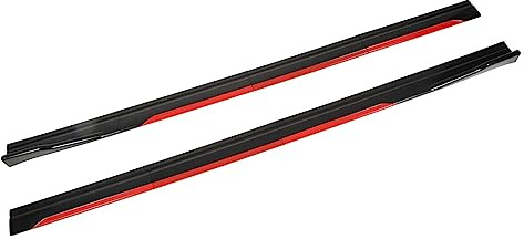 Universal Car Body Styling Falda Lateral Negro Rojo Trim Splitters Difusor Winglet para