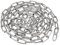 SUS304 Stainless Steel Metal Chain Link - Light Duty Utility Chain for Home, Outdoor Camping, Hanging, Pet, Theft Prevention - Thickness 0.12 Inches (3mm), Length 9.8ft (3m)