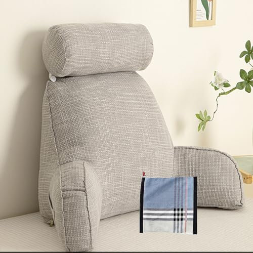 YHQGSY Bettruhe Kissen,Lesekissen,Buchkissen,Rückenlehnen Kissen mit Armstütze,Ideal Keilkissen,mit Nackenkissen,für Lesen,Arbeiten,und Spielen auf dem Bett,Sofa,oder Couch