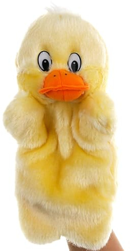 Duck Hand Puppet - Plush Toy Hand Puppets Soft Toy - Soft Cotton Animal Story for Kids Duck Child Show Theater Easter Birthday Party