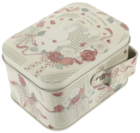 Ciieeo Biscuit Tin Airtight Biscuits Box Cookie Jar Tinplate Box for Giving Holiday