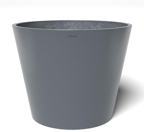POTS&More Pflanztopf Conico 50 (ø 50 cm, runde Form, Farbe Grau, Höhe 40,5 cm, Übertopf Kunststoff, für Zimmerpflanzen) VP015001