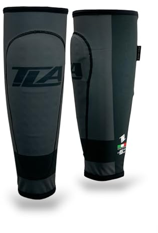 TLA Stop Shot MTB Enduro Schienbeinschoner – CE-zertifizierter SAS-Tec Schutz für Schienbein und Beine – Leichte elastische Sleeves mit Polsterung für Downhill, Enduro & BMX – Made in Italy