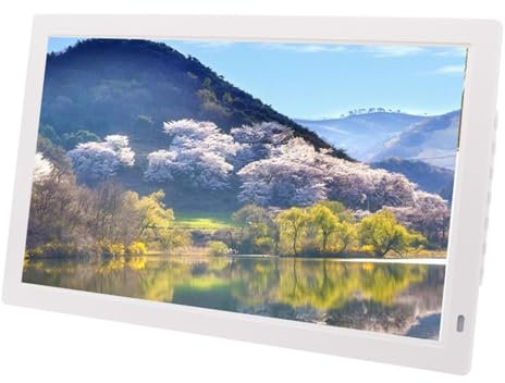 JTPMYFT Cornice Digitale Intelligente da 22 Pollici, Schermo IPS ad Alta Definizione, Album Fotografico elettronico(White)