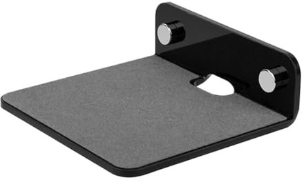 Povxlum Supporto da Parete per Altoparlante Portatile Multifunzionale, Mensola da Parete per Altoparlante per Webcam, Nero