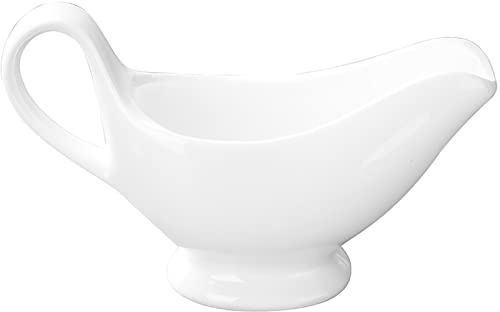 HAODUOO Salsiera in Porcellana for salsiera in Ceramica Easy pour Creamer brocca in Porcellana for salsiera con Manico(Small)