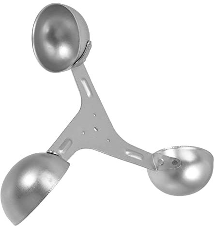 Toddmomy Windgeschwindigkeitsmesser Windmesssensor aus Aluminiumlegierung mit Starker Stabilität und Präziser Messung Schalenanemometer für Wetterstationen und Windprüfer