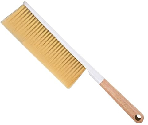 Handbesen – Handscheuerbürste, 39,5 cm steife Borsten, Handbürste – Reinigungswerkzeug aus Buche und PBT mit dicken Borsten, ergonomischer Griff, ideal für die Reinigung von Auto-Innenräumen, Garagen