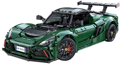 CADA Master C61511W Technik Auto für Lotus Exige Cup 430 Supercar, 3730 KIemmbausteine Rennauto Modell, im Maßstab 1: 8 Bausatz, Ohne Originalverpackung