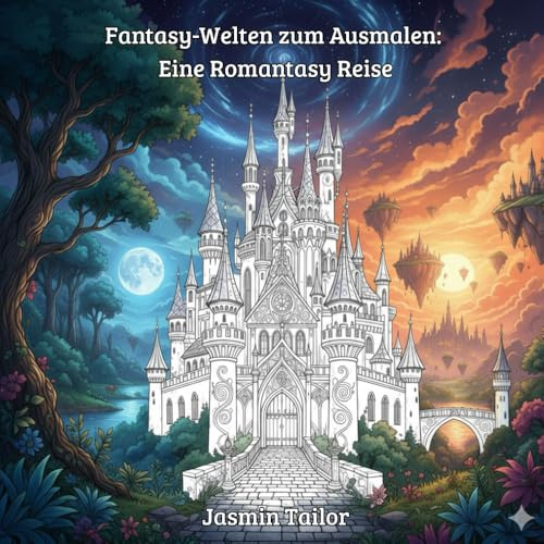 Fantasy-Welten zum Ausmalen: Eine Romantasy-Reise | 30 Magische Malvorlagen für Erwachsene & Teenager | Drachen, High Lords & Romantik: Malbuch für ... für Booklover | Inspiriert durch Booktok