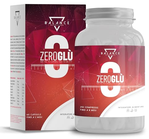 ZEROGLÙ (DIETA DETOX DRENANTE INCLUIDA) - 60 Cápsulas | Quemagrasas Potente para Adelgazar | Reduce la acumulación de Azúcares para el Control de Peso, con Frijol y Piperina BIOPERINE®