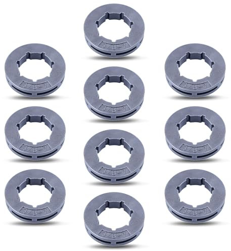 Adefol 10 Stück Kettenradantriebsfelge (.375 ) 19MM Small 7T Spline für Stihl MS290 MS360 MS310 für Husqvarna 154 254 50 51 55, für Echo Homelite Dolmar Oregon 18720
