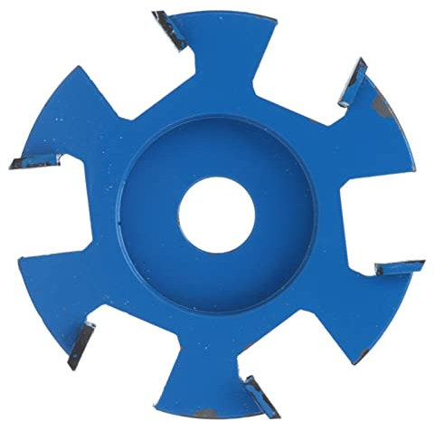 6 Denti Potenza Disco per Intaglio del Legno Fresa per Legno Fresa per Intaglio del Disco in Acciaio Al Carbonio Strumento per Piallatura Strumenti per la Lavorazione del Legno Strumento per Scanalare