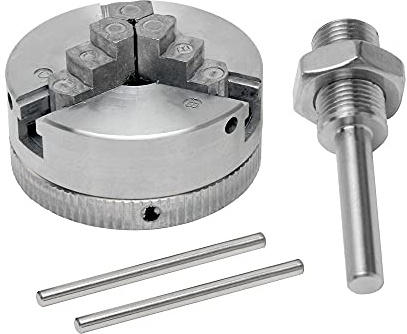 Mini Drehbankfutter Set, Alianthy Zinklegierung Mini Drehbank Dreibackenfutter M12 * 1 Spannfutter Hand Elektrische Bohrmaschine Pleuel Elektrowerkzeug