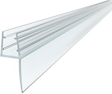 CILSON Joint de douche vertical de qualité supérieure de 70 cm - Pour joint de douche d'épaisseur de 8 mm - Ajustement universel - Joint de douche pour porte de douche