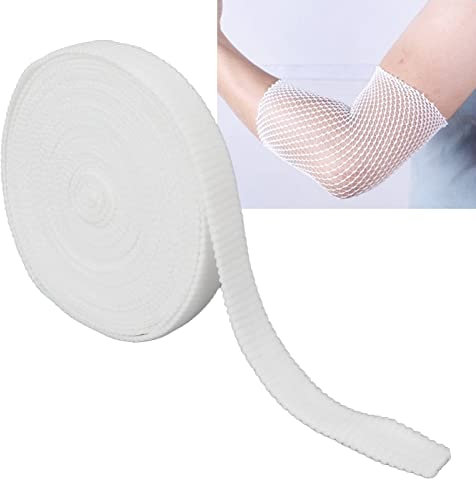 Bandage Tubulaire en Maille élastique 10 M / 32,8 Pieds Housse Tubulaire Respirante Soutien élastique Bandage Ferme Bandage Rollelastic Net Dressing pour Jambe Main Pied Cou Bras Maille élastique