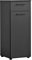 mokebo® Bad-Beistellschrank schmal 'Der Matrose', Badschrank in Anthrazit-Schwarz oder Badezimmerschrank, auch als Nischenschrank oder Midischrank fürs Bad in 91x33x34cm (HxBxT), auch als Badmöbel Set