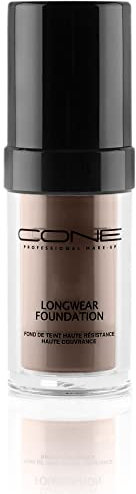 Longwear Foundation, wasserfeste Grundierung make-up, Absorbiert Talg, hochpigmentierte Formel, perfekte Farbe für jeden Hautton, 30ml (Espresso)