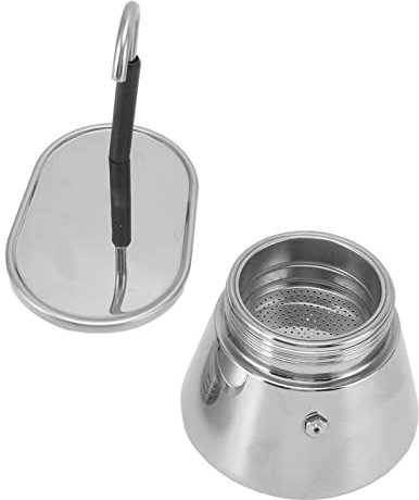 Estufa Cafetera Espresso de Acero Inoxidable Moka Pot Cam café Bialetti Mini Express Lichtenstein el Juego Incluye 1 Taza Gsi Al Aire Libre 1 Taza Portátil Alessi Maker Tapa de