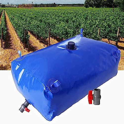 ROGHA Tragbarer Notfall-Wasserspeichertank,Weicher, Dürrebeständiger Wasserbeutel-Wassertank, Auslaufsicherer Wasserspeicher, for Dürreresistenz, Brandschutz und Notwasser,330L