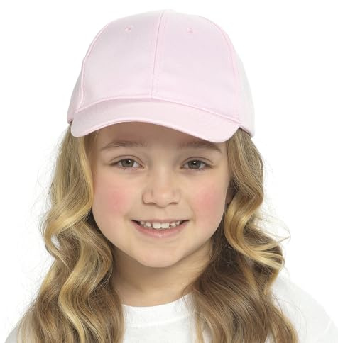 Kids Baseball Cap Unisex Boys Girls Adjustable One Size Summer Peaked Hat