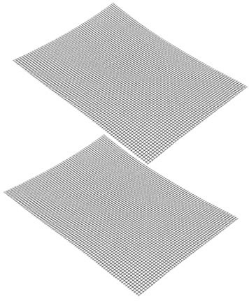MAGICLULU 4pcs Barbecue Grill Mats Mesh Non-stick Bbq Grill Mats for Vegetables Fish Meat Easy to Clean Outdoor Bbq Supplies