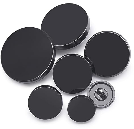 Jamsinmu 36PCS rund metallknapp sömnad knapp metallknapp lament byxor runda byxor JS002-Gun MIX